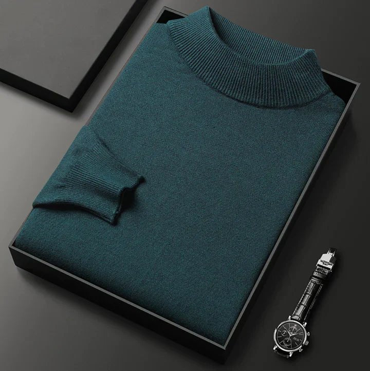 Herren Klassischer Rollkragenpullover