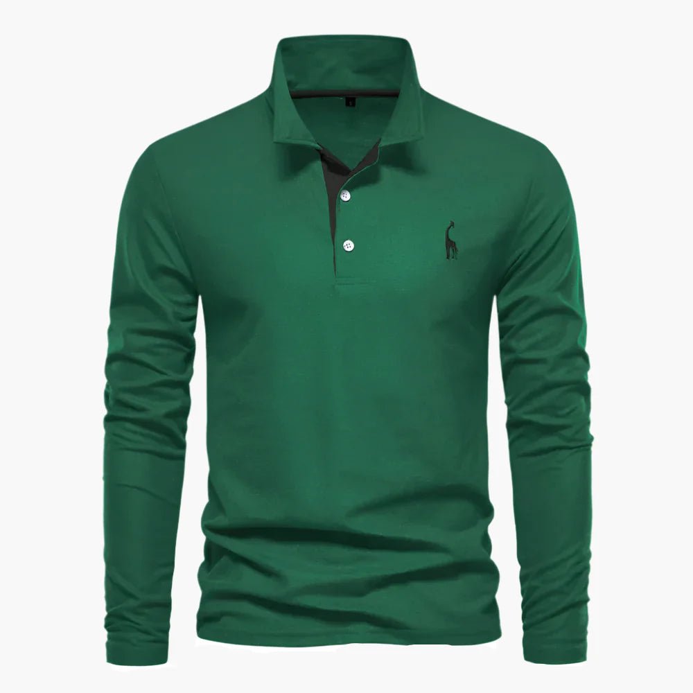 Herren Langarm Poloshirt aus Baumwolle