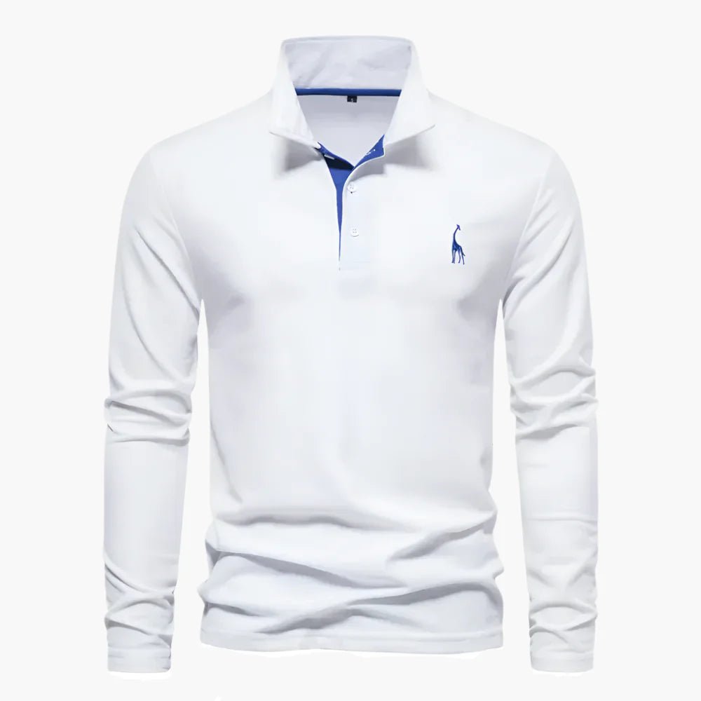 Herren Langarm Poloshirt aus Baumwolle
