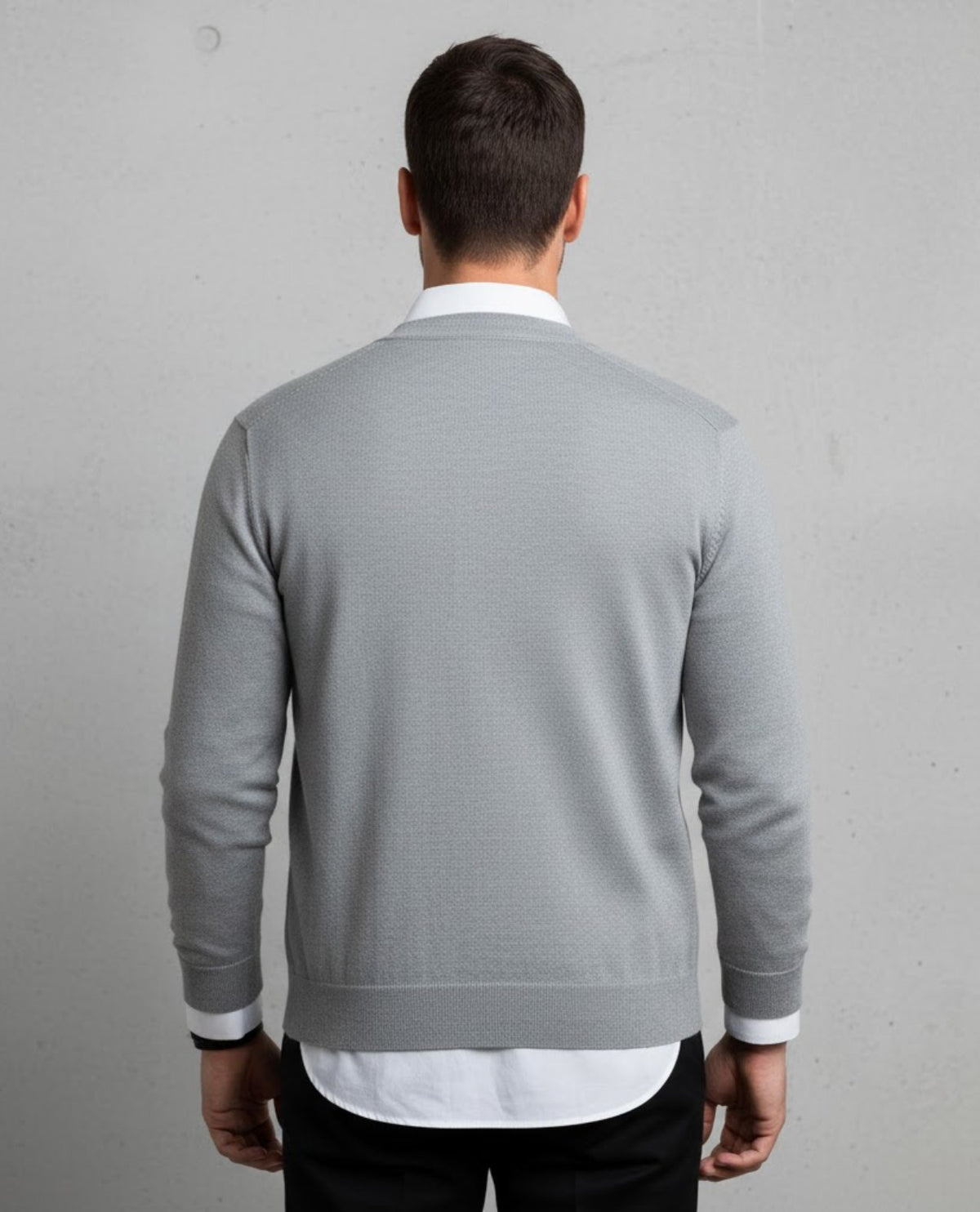 Herren Cardigan mit V-Ausschnitt