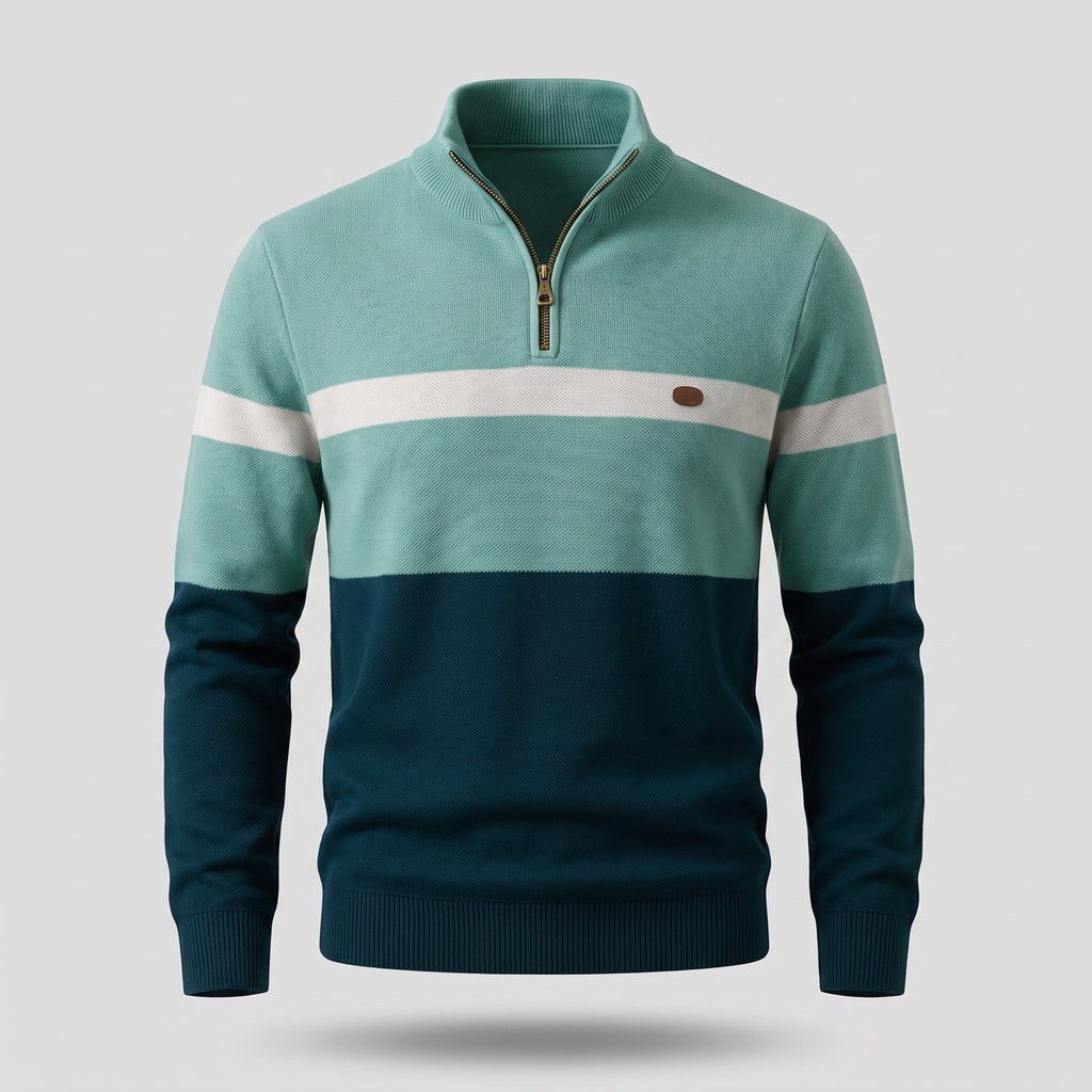 Herren Strickpullover mit Reissverschluss