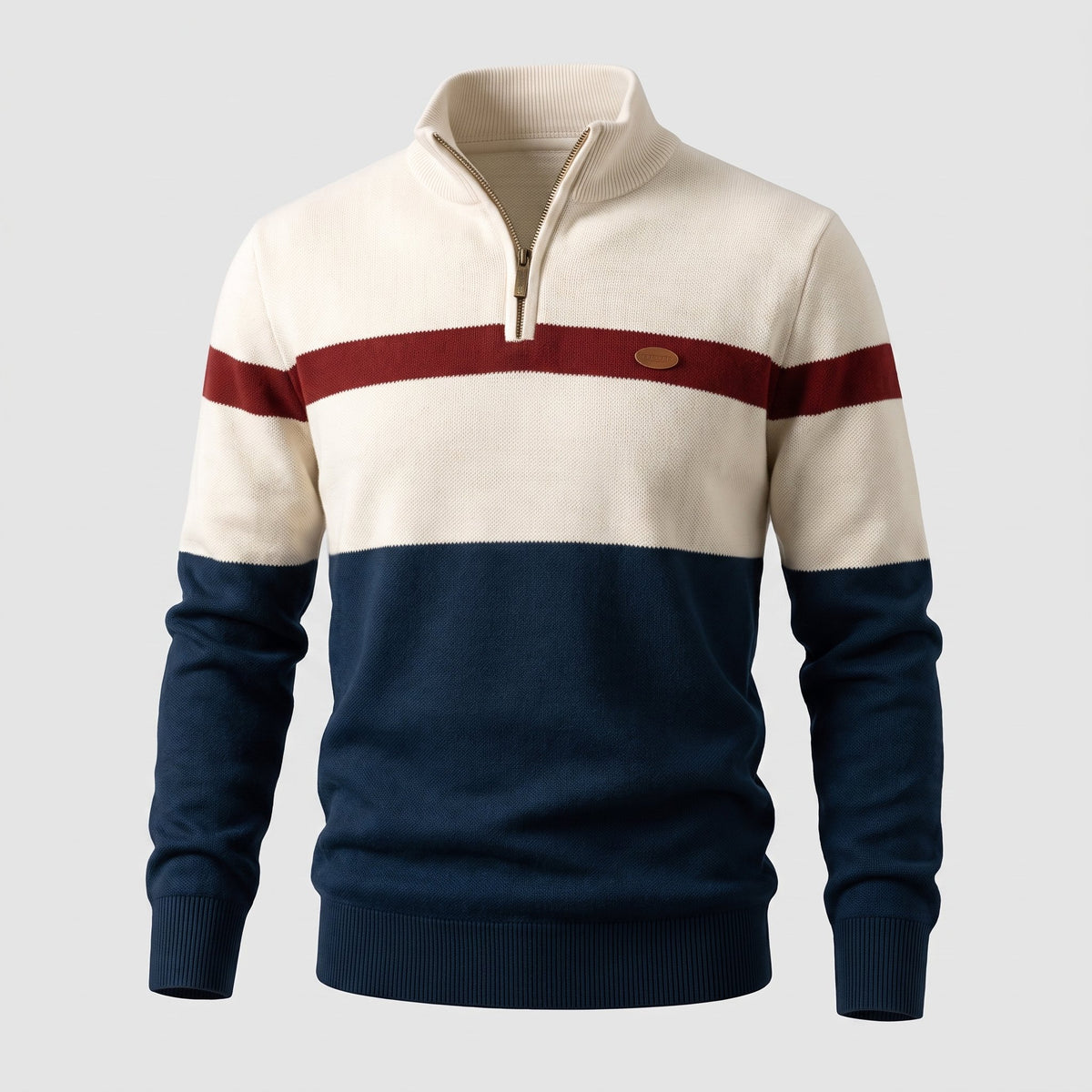 Herren Strickpullover mit Reissverschluss