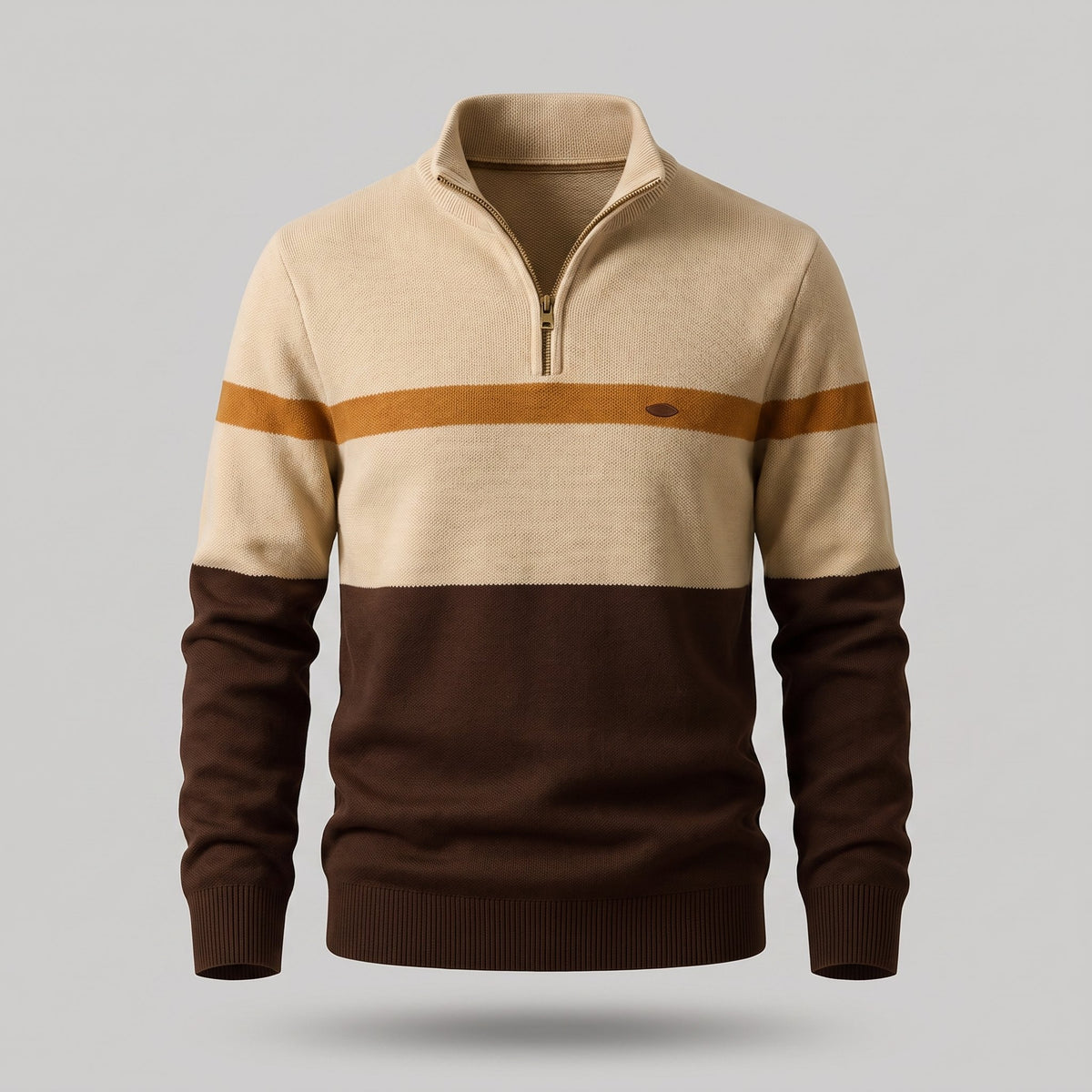 Herren Strickpullover mit Reissverschluss