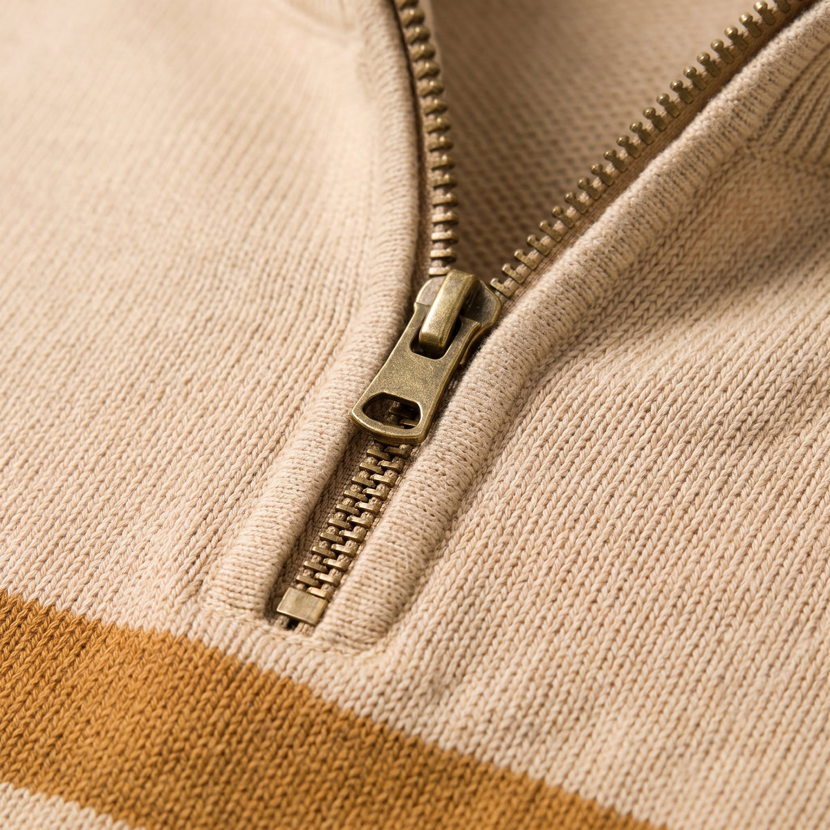 Herren Strickpullover mit Reissverschluss