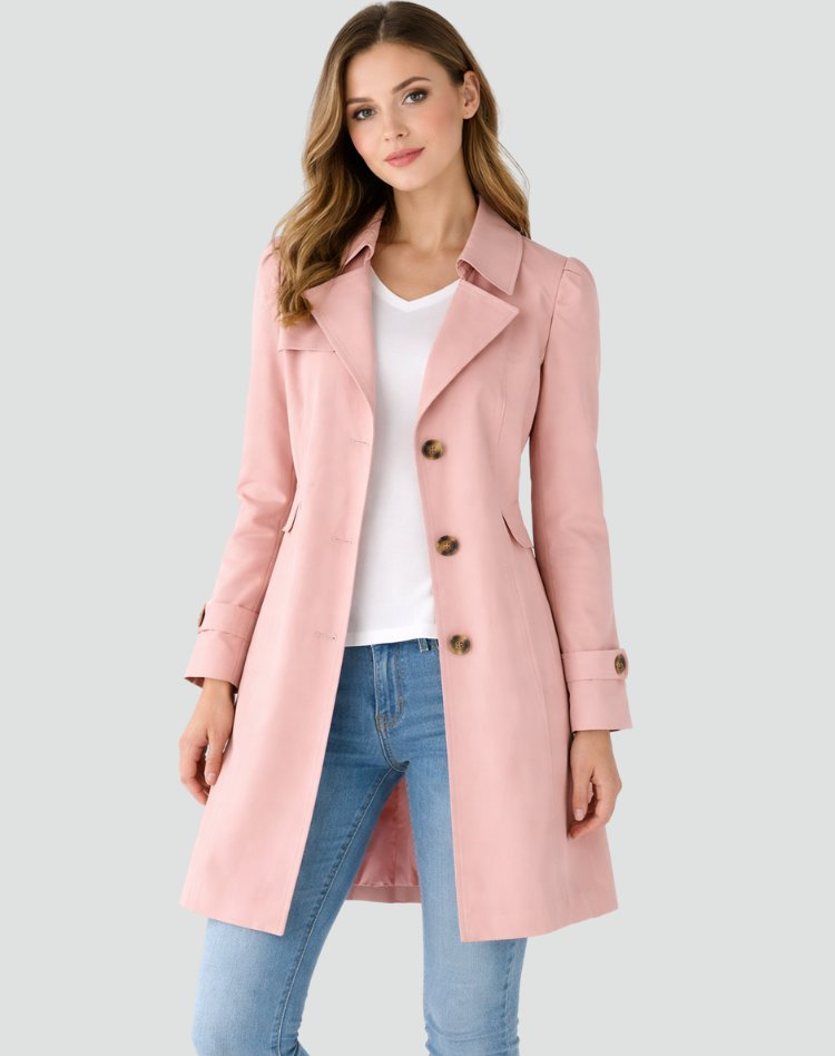 Damen Zeitloser Trenchcoat mit Gürtel