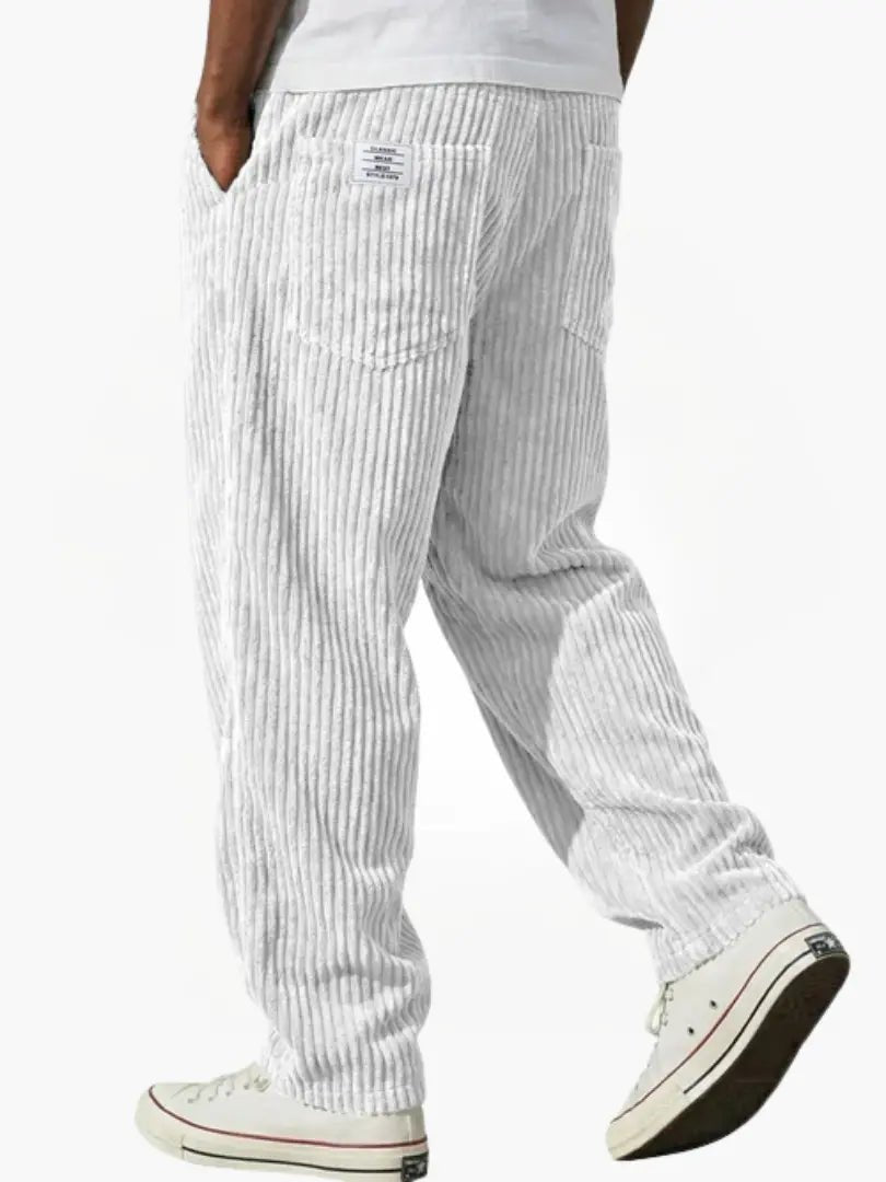 Herren Lässige Cordhose mit Kordelzug