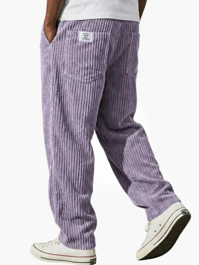 Herren Lässige Cordhose mit Kordelzug
