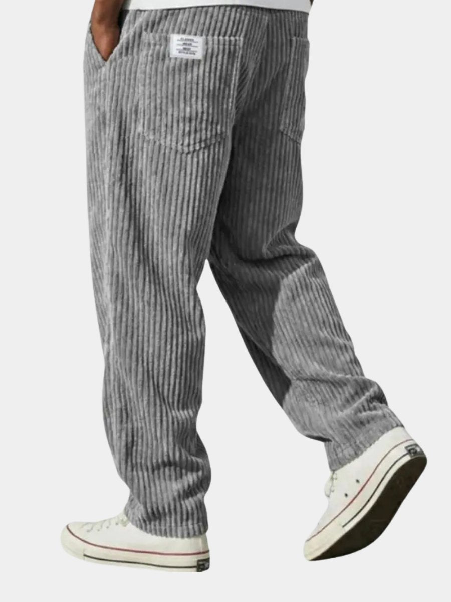 Herren Lässige Cordhose mit Kordelzug