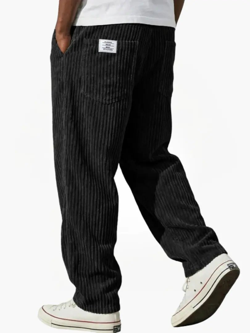 Herren Lässige Cordhose mit Kordelzug