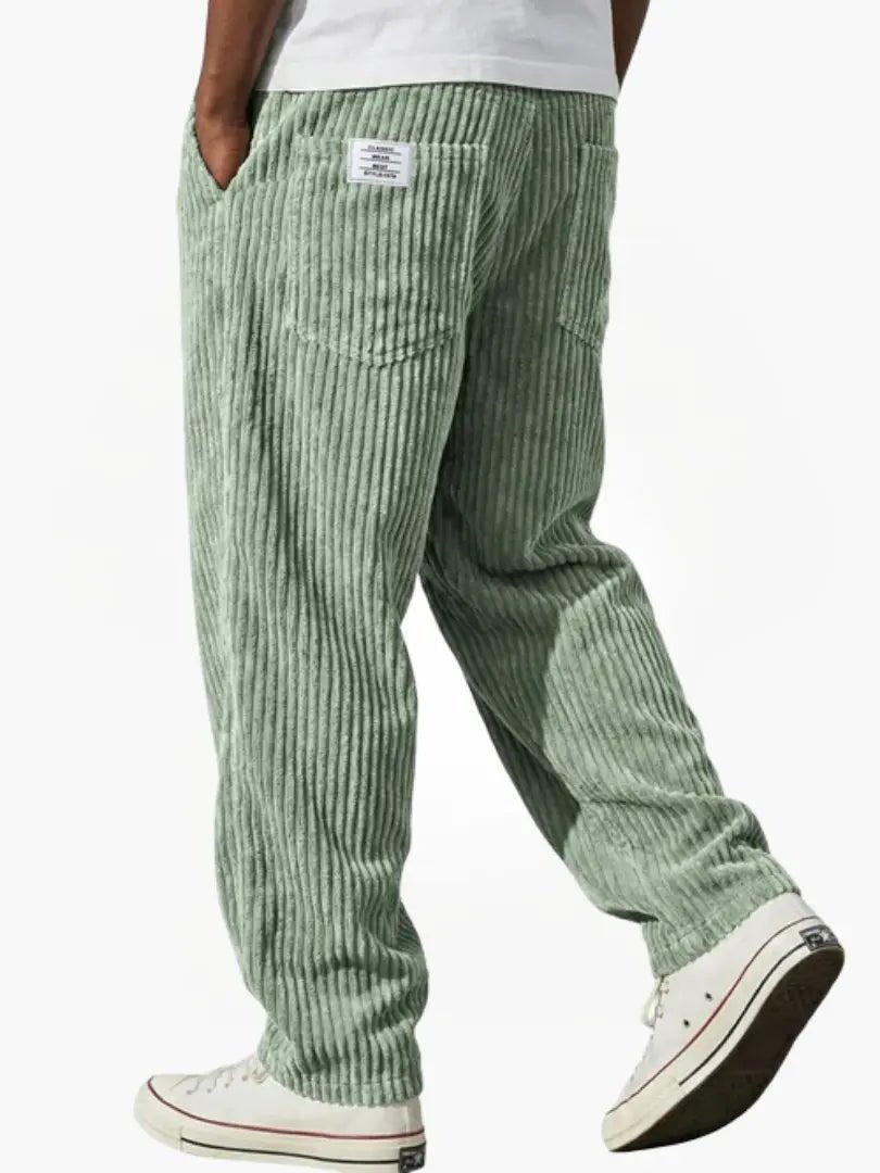 Herren Lässige Cordhose mit Kordelzug