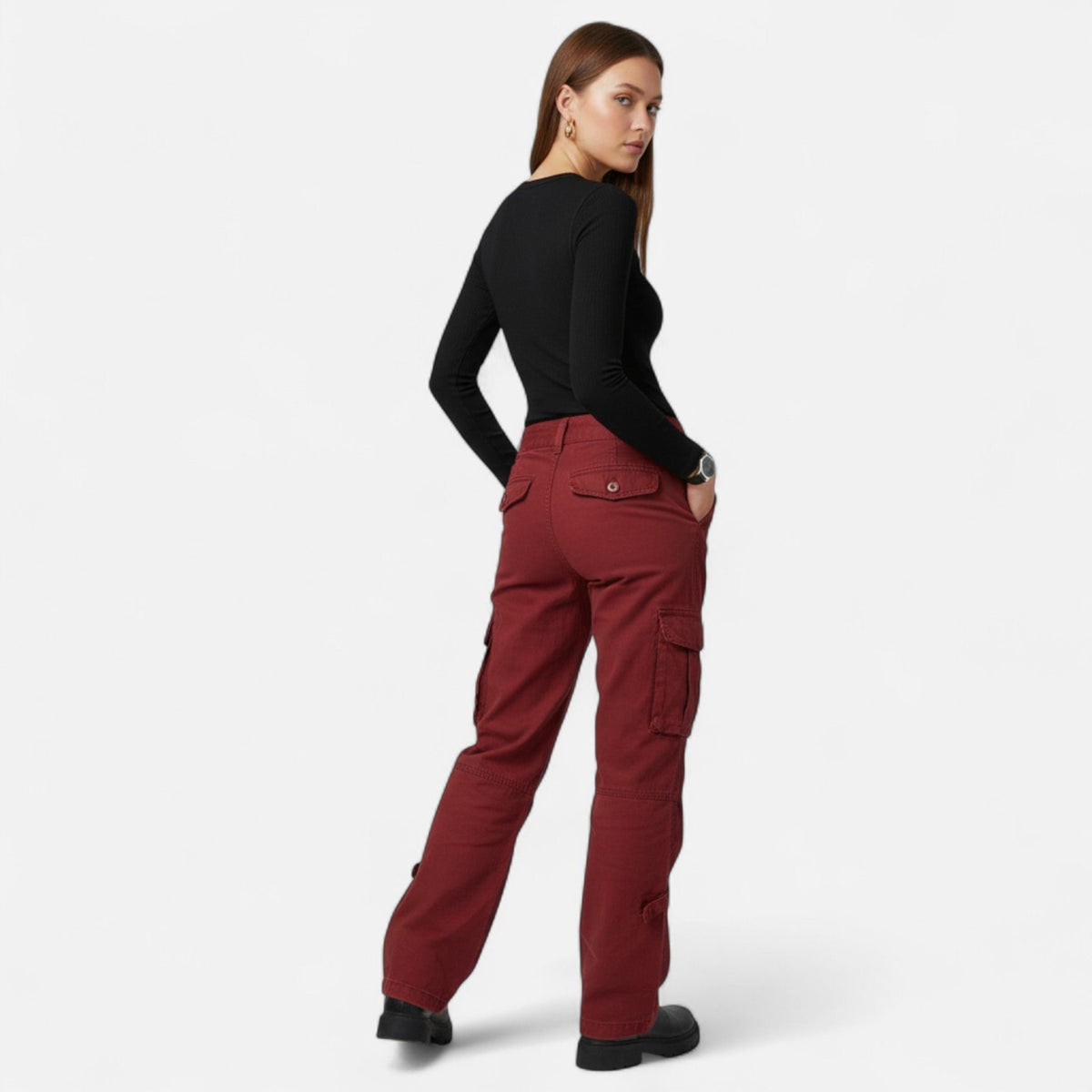 Damen Lässige Cargohose
