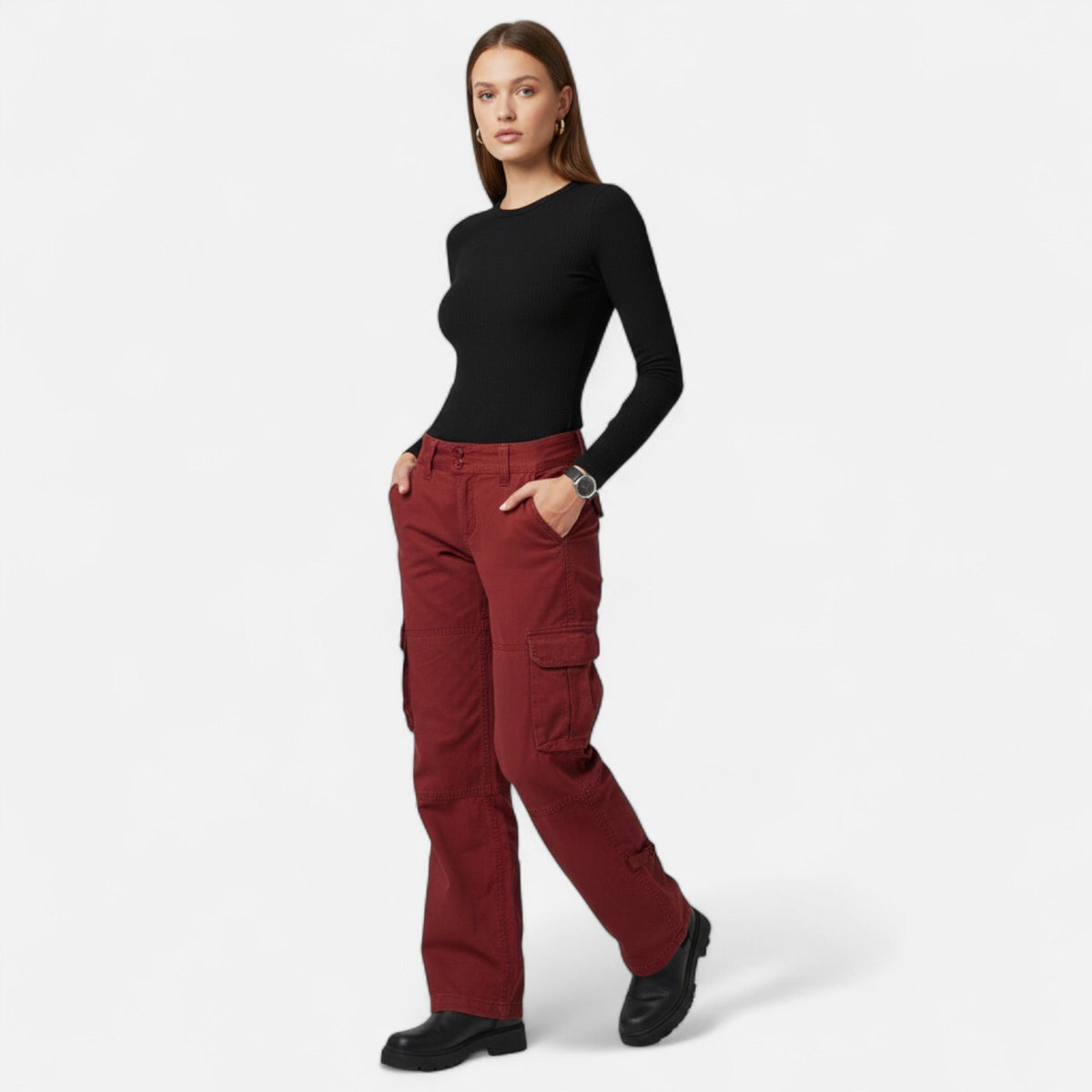 Damen Lässige Cargohose