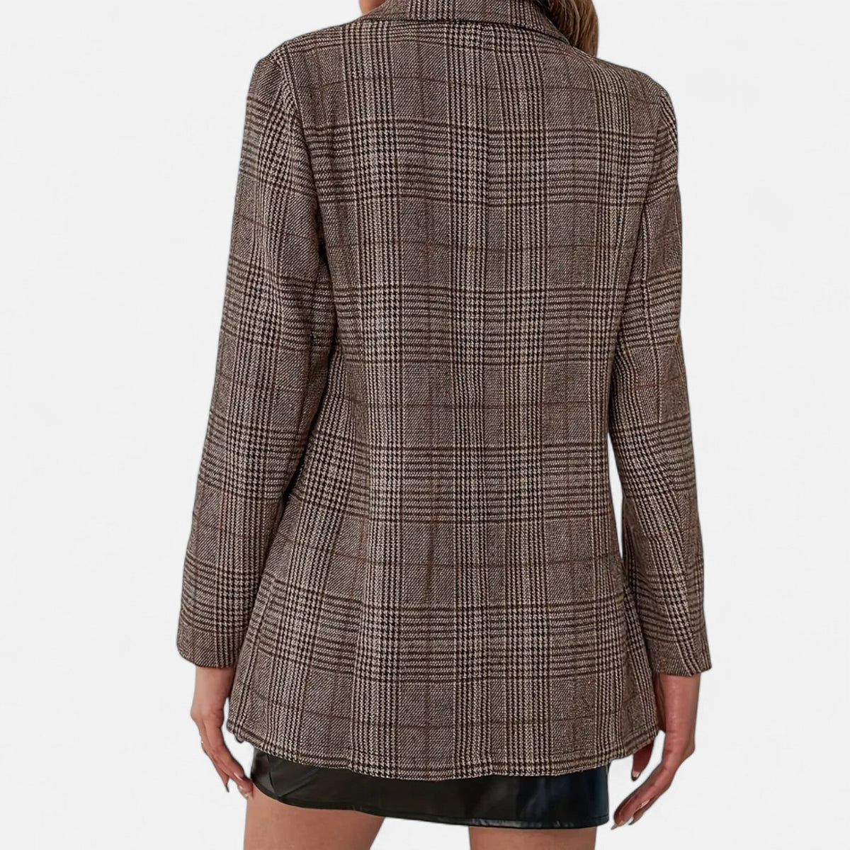 Damen Eleganter Karo-Blazer