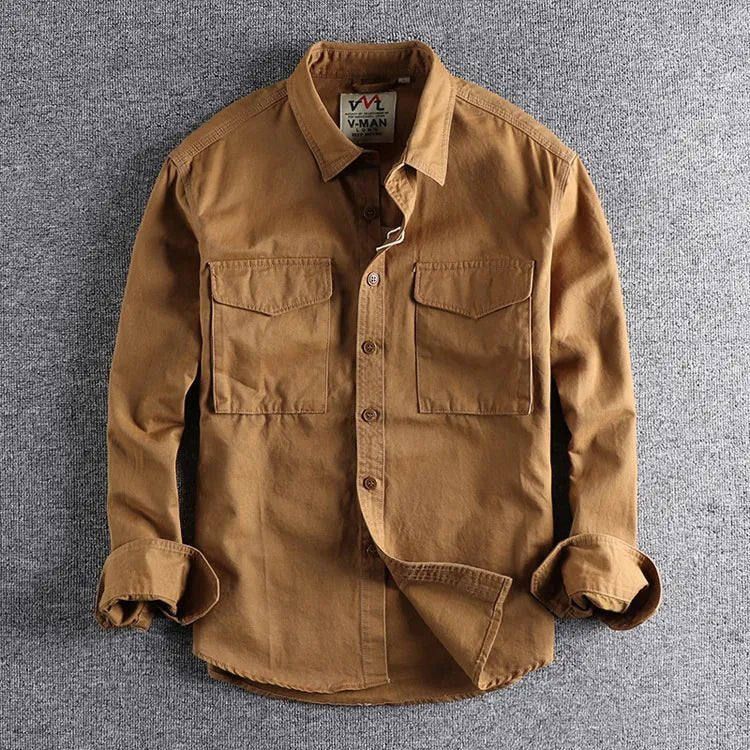 Herren Overshirt mit Brusttaschen