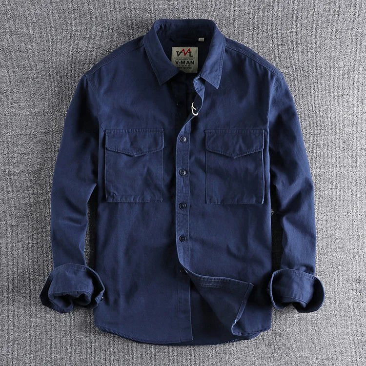 Herren Overshirt mit Brusttaschen