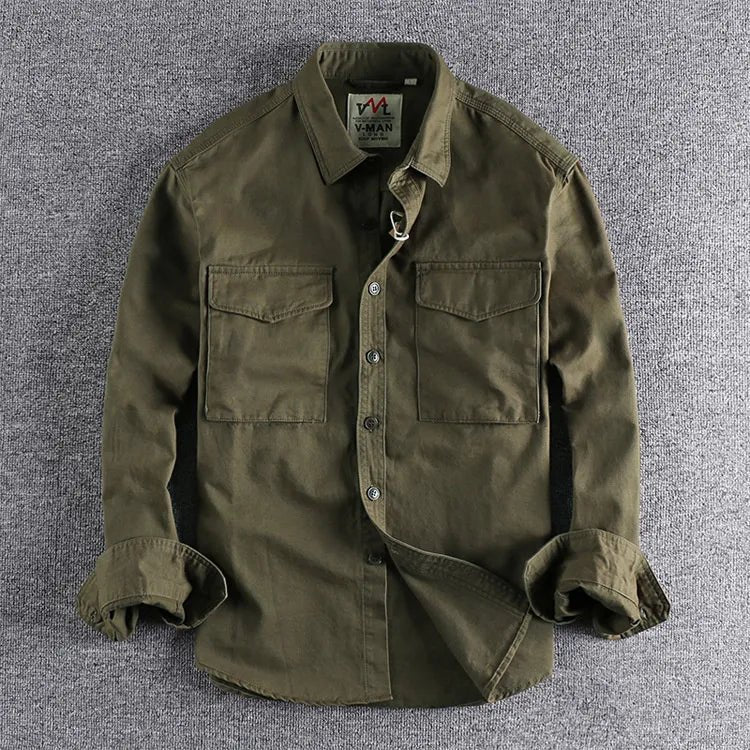 Herren Overshirt mit Brusttaschen
