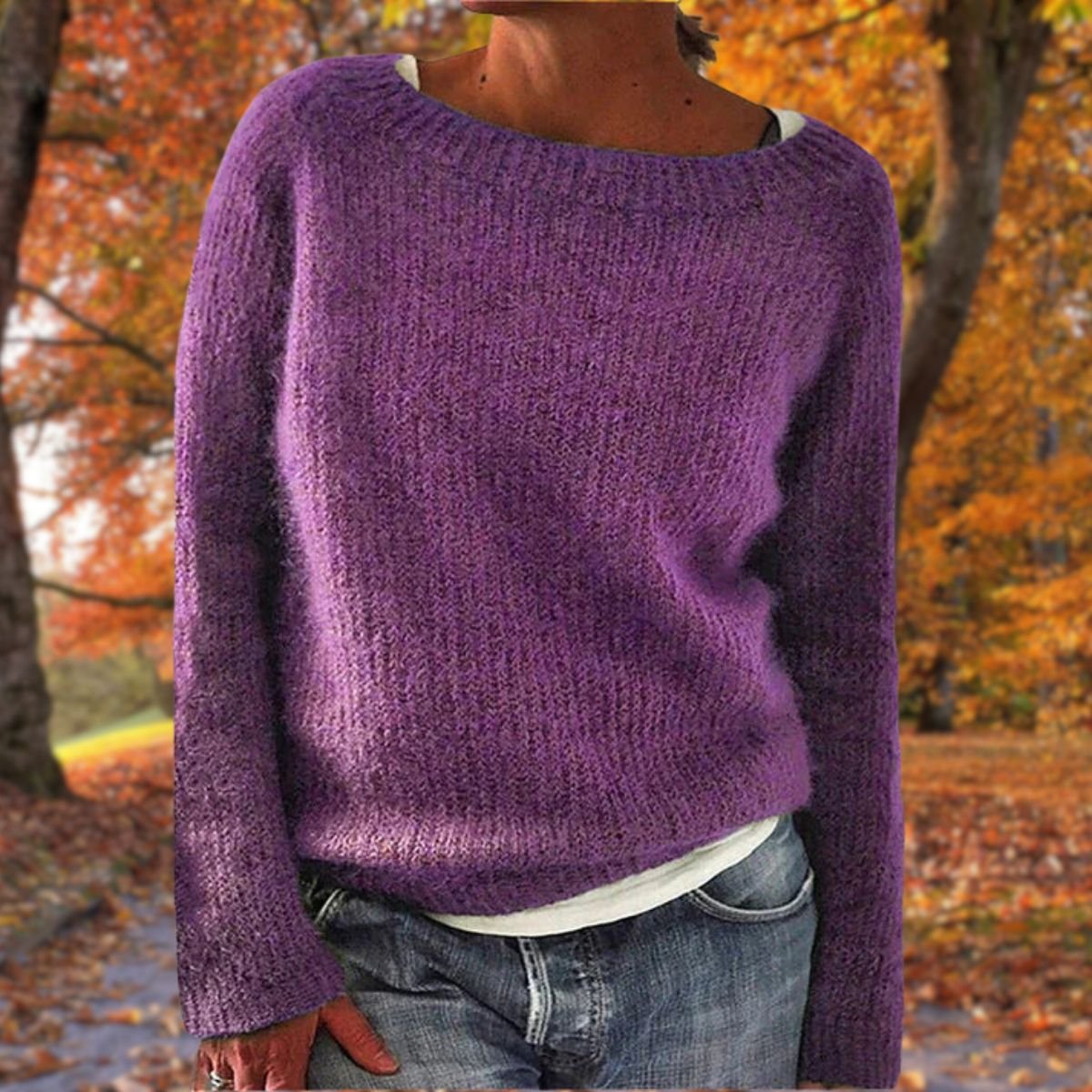Damen Gemütlicher Wollpullover aus Merinowolle