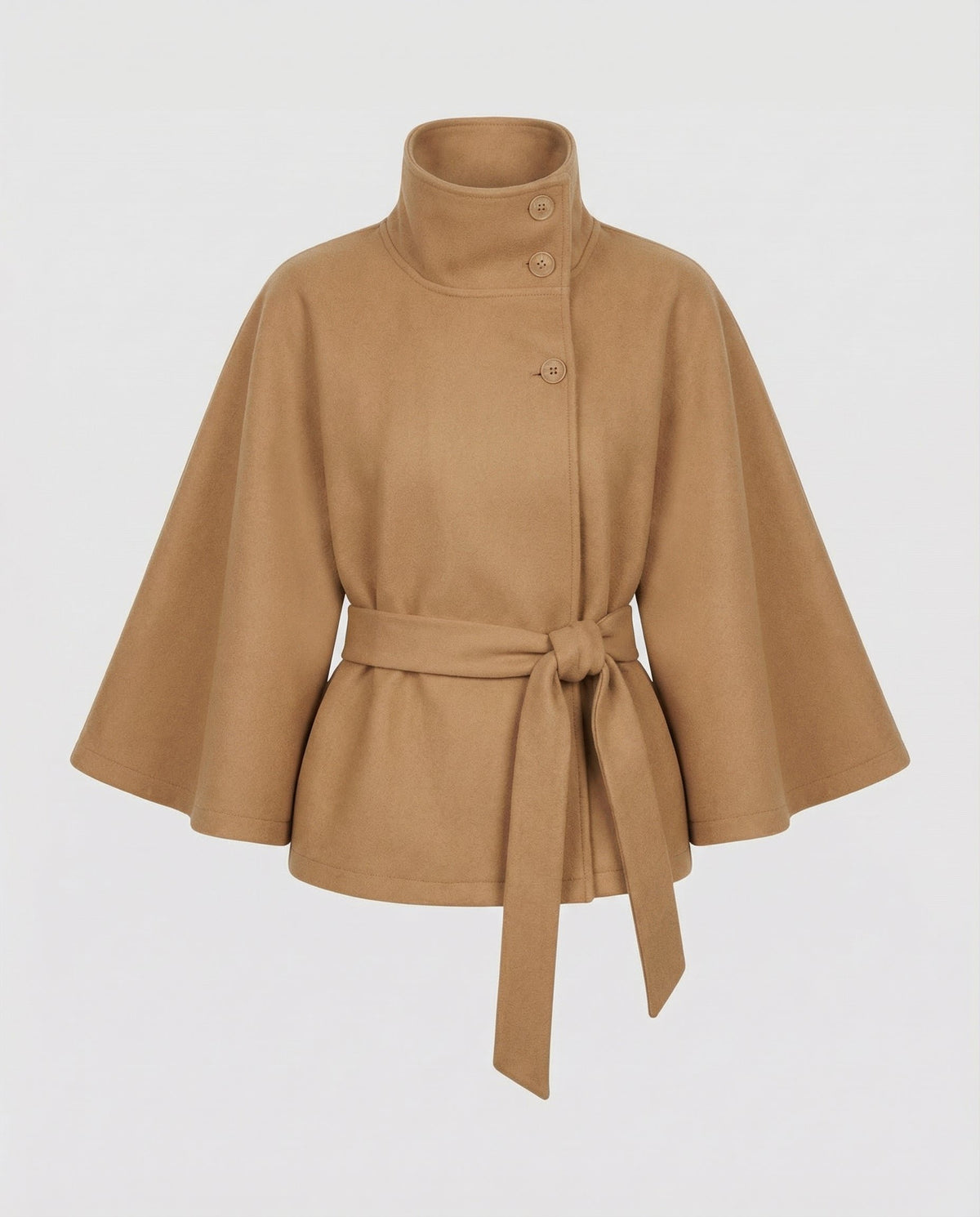 Damen Eleganter Cape aus Wollmischung