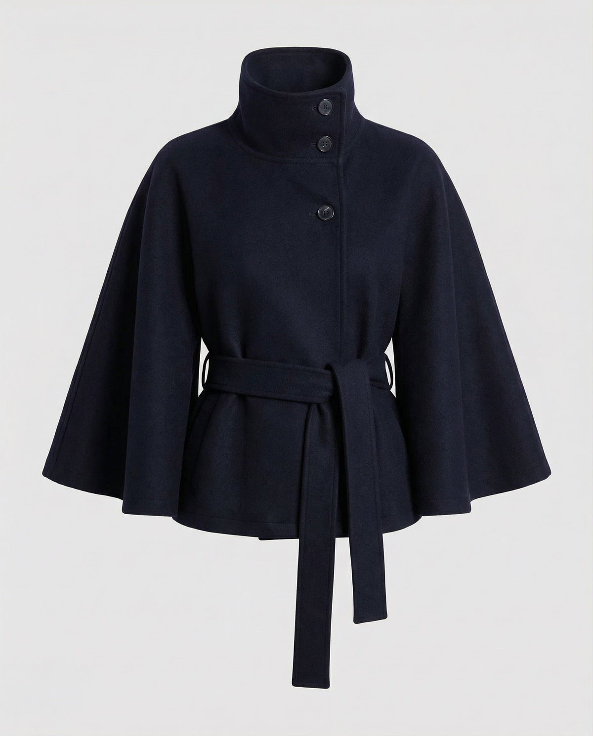 Damen Eleganter Cape aus Wollmischung
