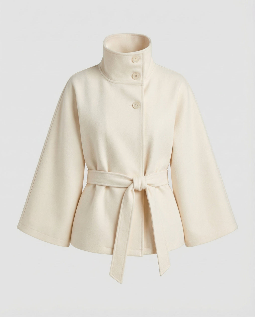 Damen Eleganter Cape aus Wollmischung