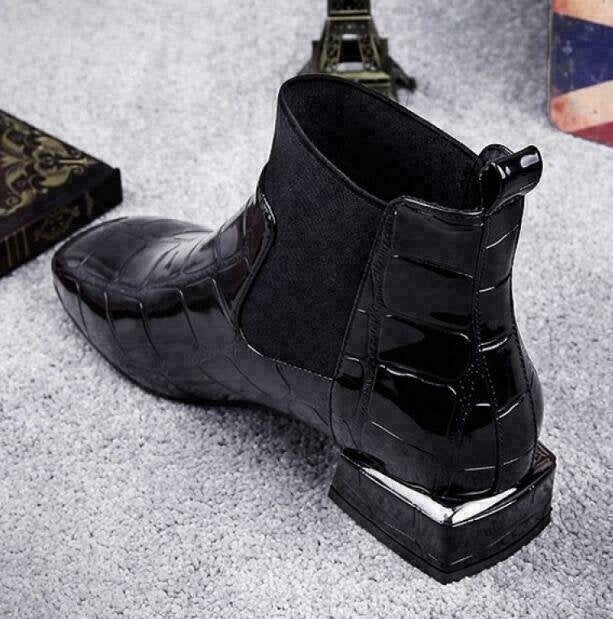 Damen Elegante Chelsea Boots mit Absatz
