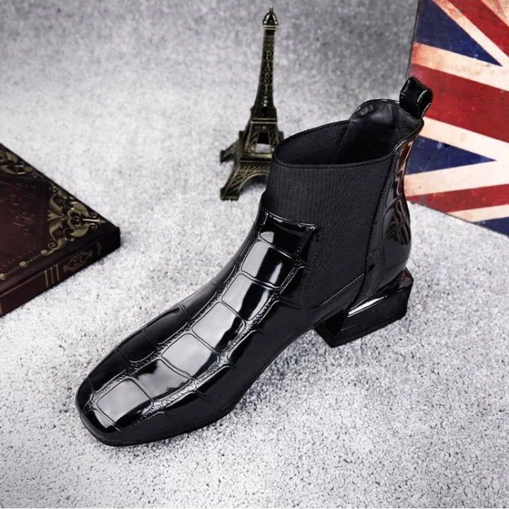 Damen Elegante Chelsea Boots mit Absatz