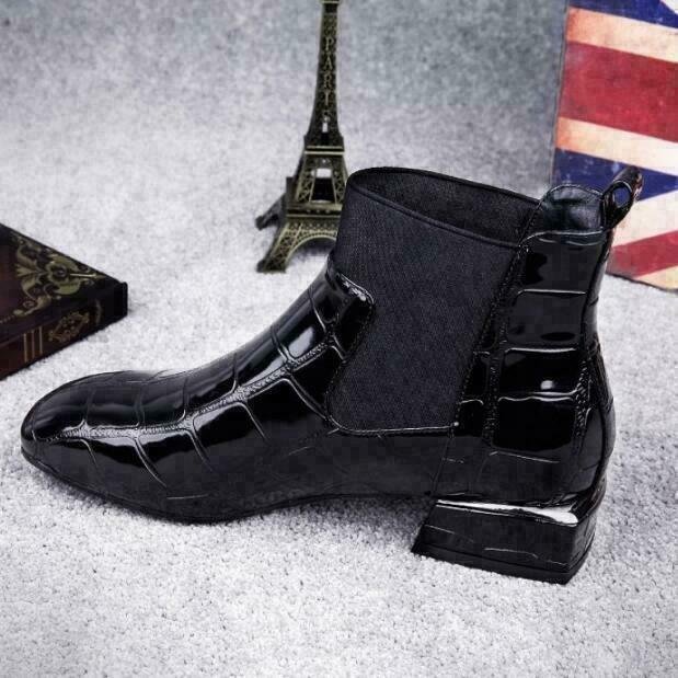 Damen Elegante Chelsea Boots mit Absatz