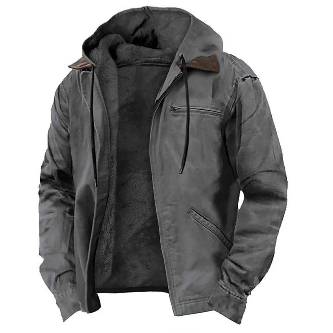 Herren Winterjacke mit abnehmbarer Kapuze