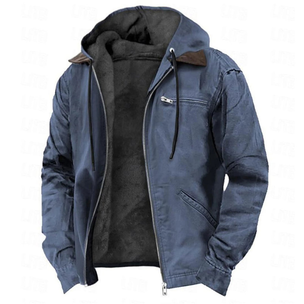 Herren Winterjacke mit abnehmbarer Kapuze