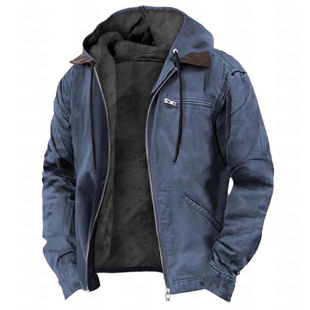 Herren Winterjacke mit abnehmbarer Kapuze