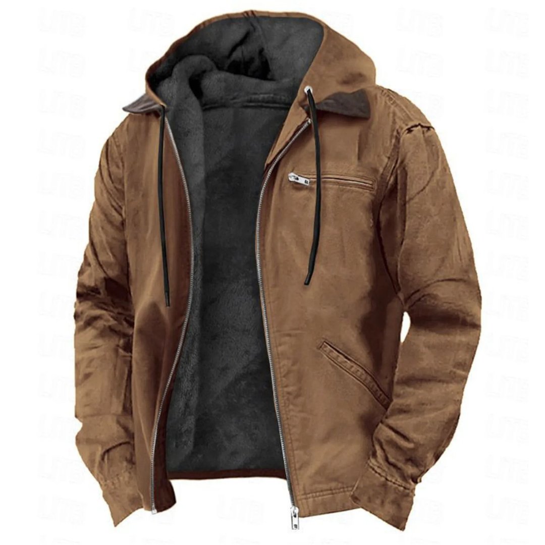 Herren Winterjacke mit abnehmbarer Kapuze