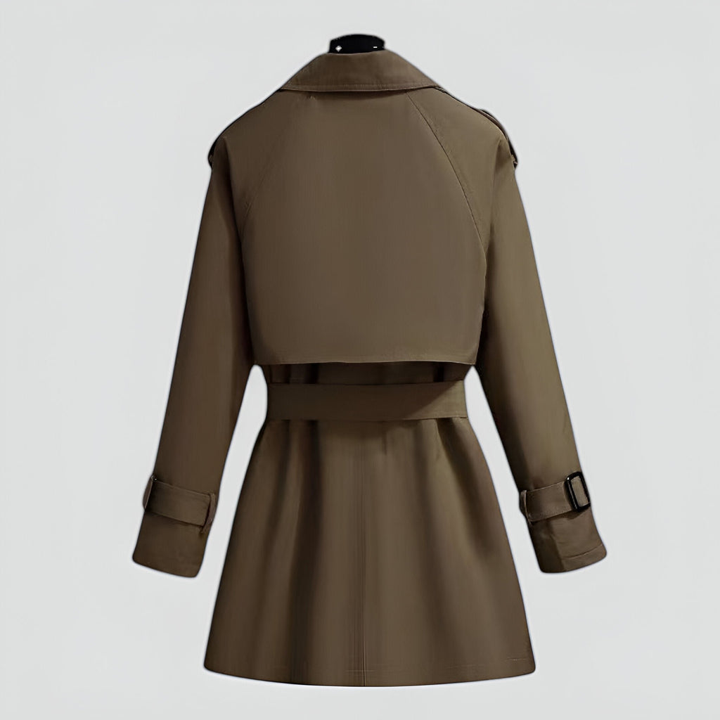 Damen Eleganter Trenchcoat mit Gürtel