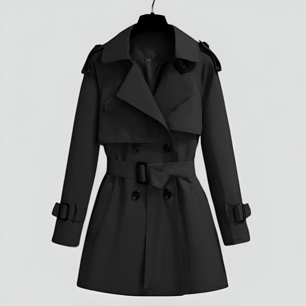 Damen Eleganter Trenchcoat mit Gürtel