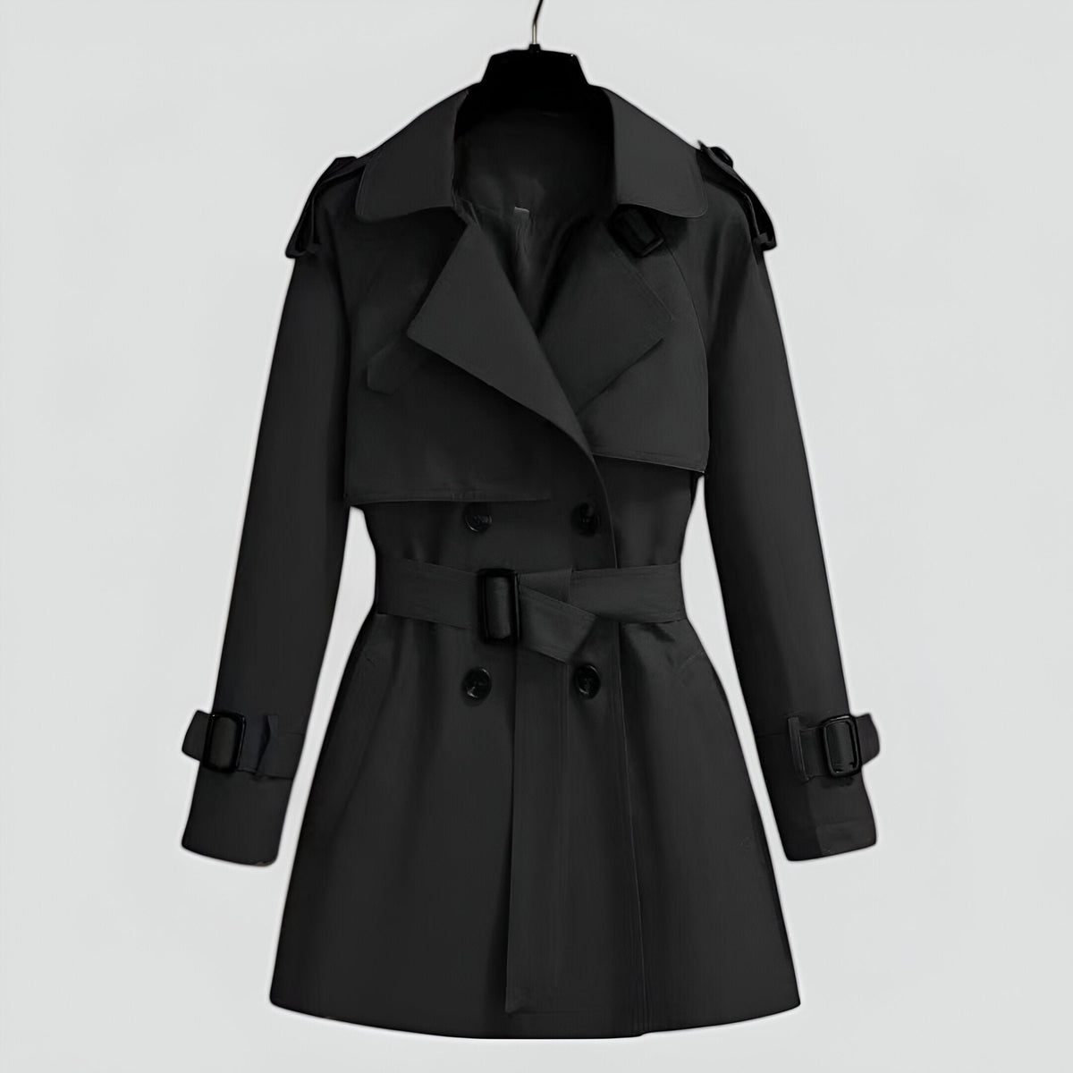 Damen Eleganter Trenchcoat mit Gürtel
