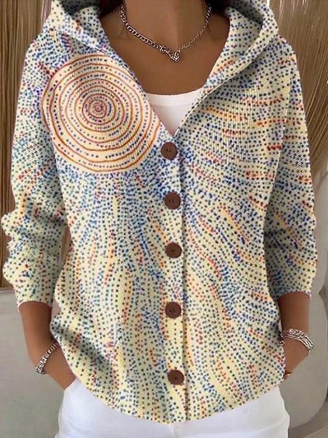 Damen Eleganter Cardigan mit Kapuze