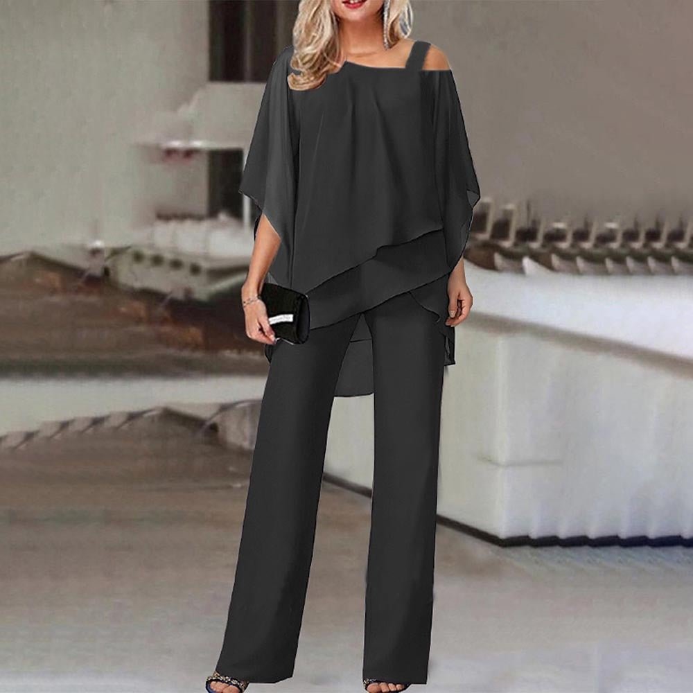 Damen Eleganter Zweiteiler mit Cold-Shoulder