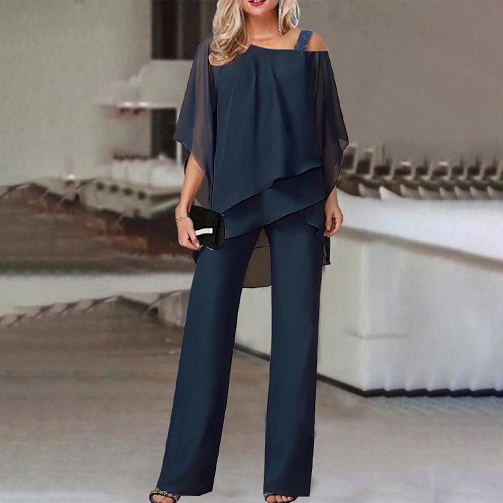 Damen Eleganter Zweiteiler mit Cold-Shoulder