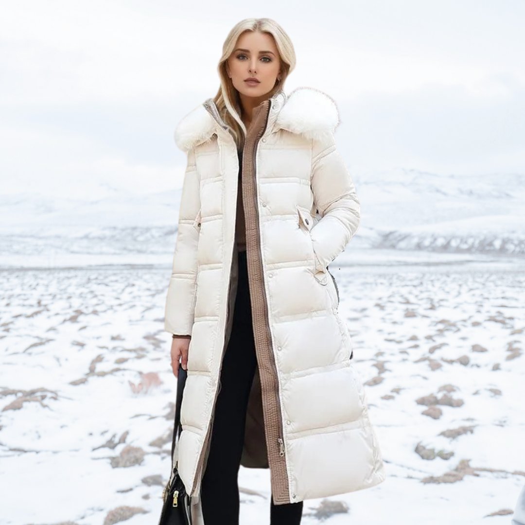 Damen Gemütlicher Parka mit Fellkapuze