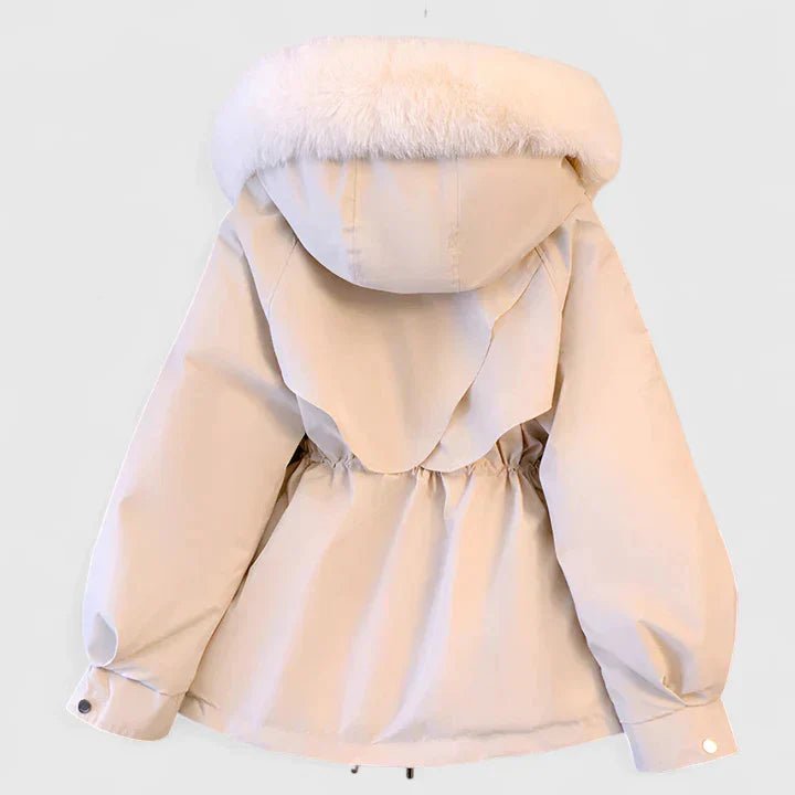 Damen Gemütlicher Parka mit Kunstfellkapuze