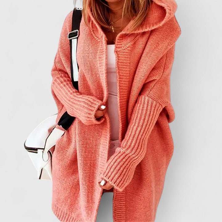 Damen Gemütlicher Cardigan mit Kapuze