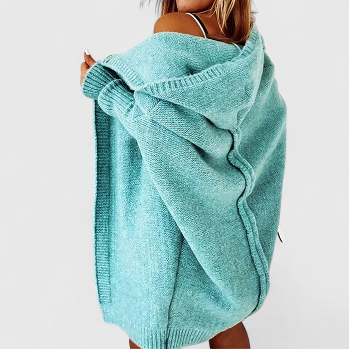 Damen Gemütlicher Cardigan mit Kapuze