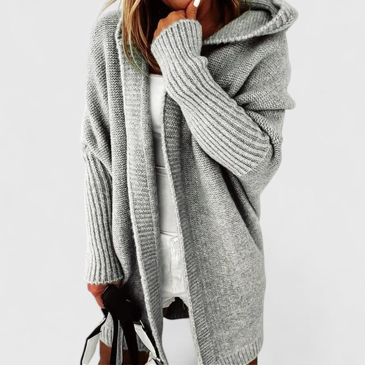 Damen Gemütlicher Cardigan mit Kapuze