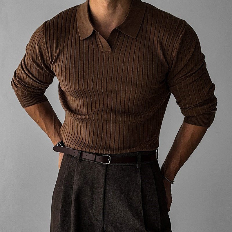 Herren Klassischer Baumwoll-Polopullover