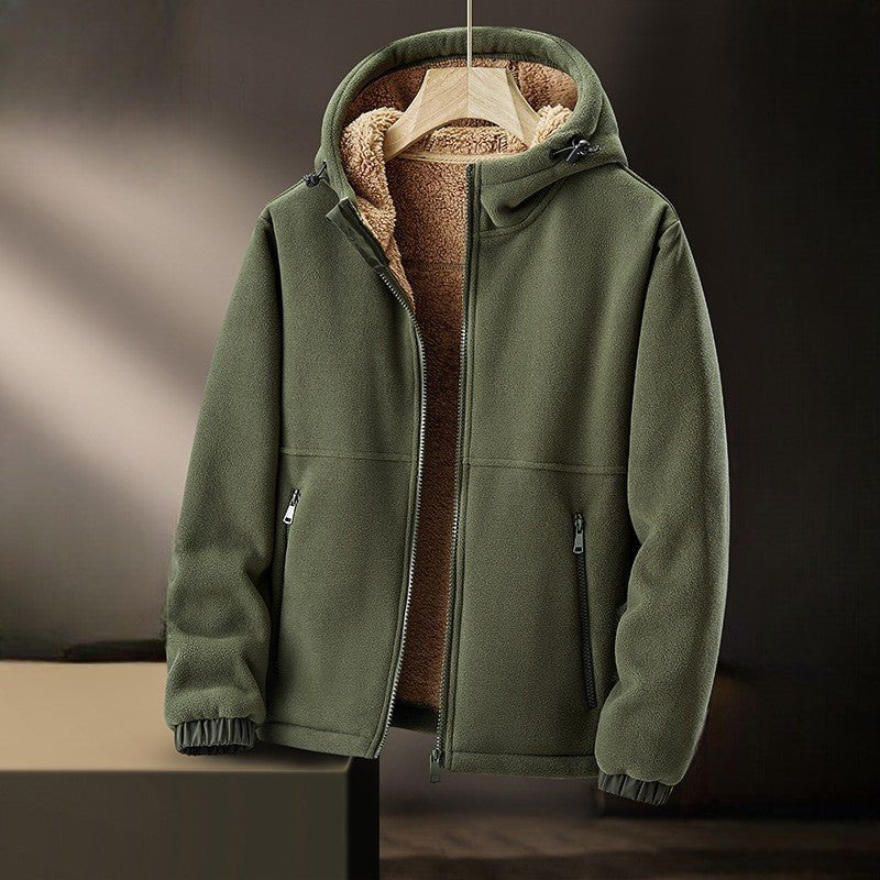 Herren Fleecejacke aus Lammwolle
