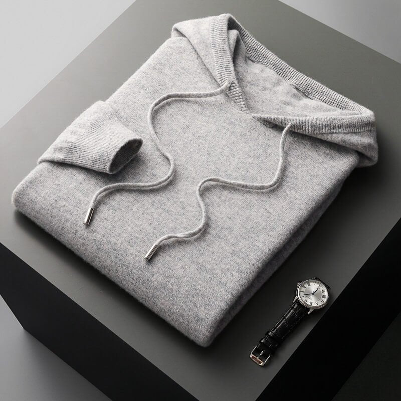 Herren Gemütlicher Hoodie aus Wollmischung