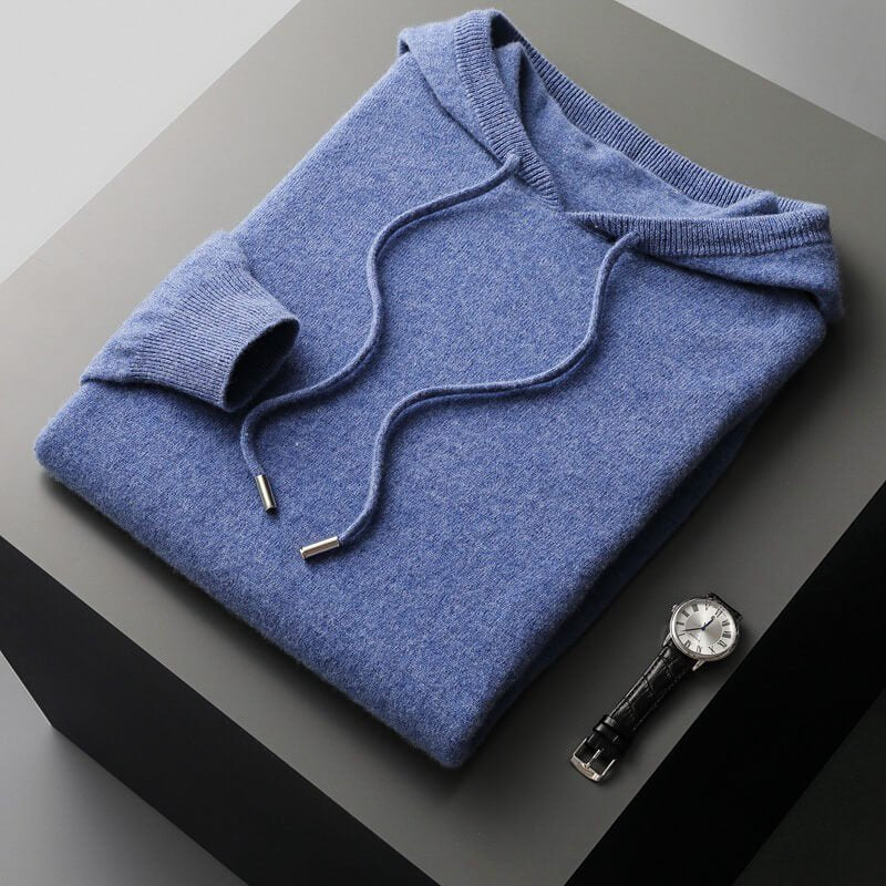 Herren Gemütlicher Hoodie aus Wollmischung