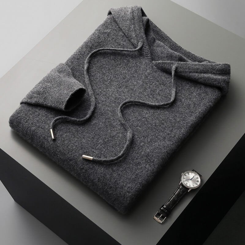 Herren Gemütlicher Hoodie aus Wollmischung