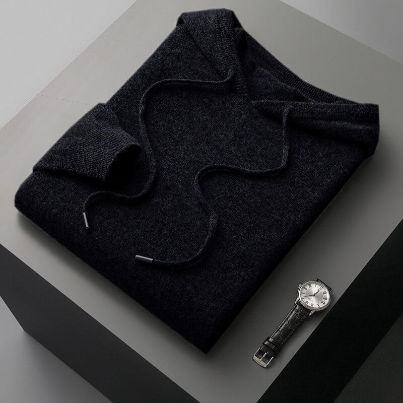 Herren Gemütlicher Hoodie aus Wollmischung