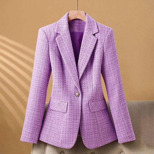 Damen Eleganter Bouclé-Tweed-Blazer
