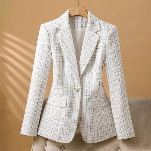 Damen Eleganter Bouclé-Tweed-Blazer